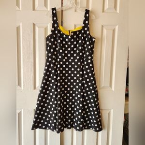 Black and White Polka Dot Dress Sz 16